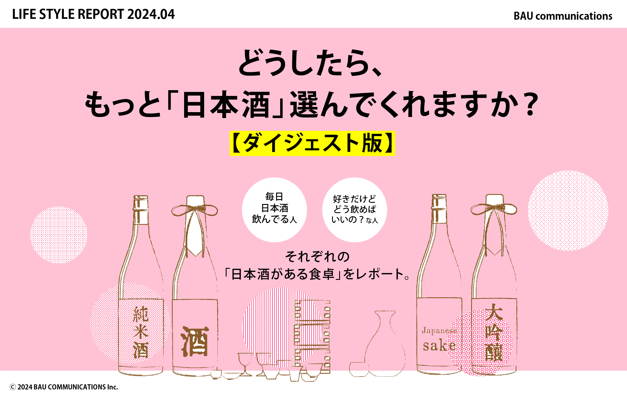どうしたら、もっと「日本酒」選んでくれますか？